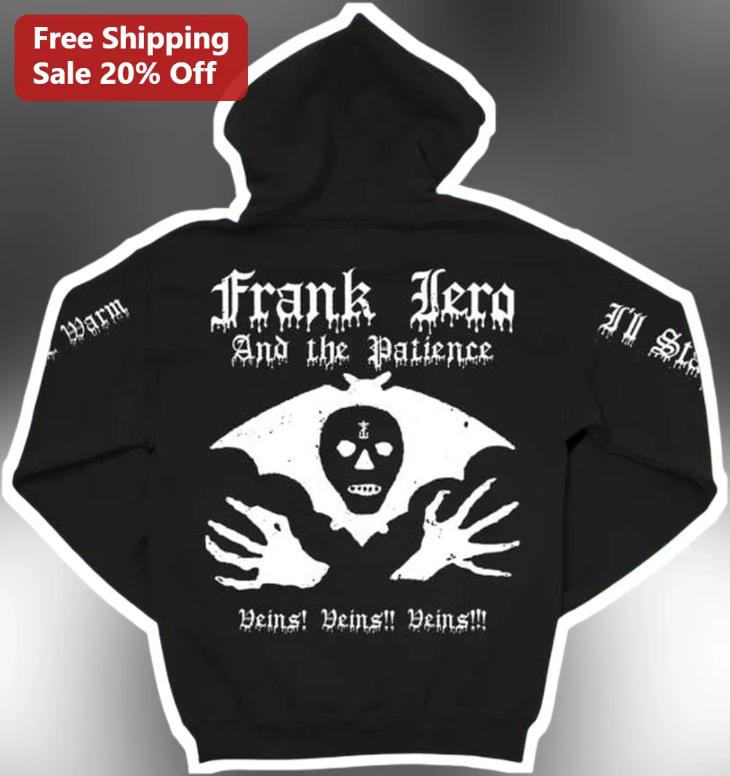 Frank Zero And the Patience Veins Hoodie Gothic Punk Rock Graphic Pullover