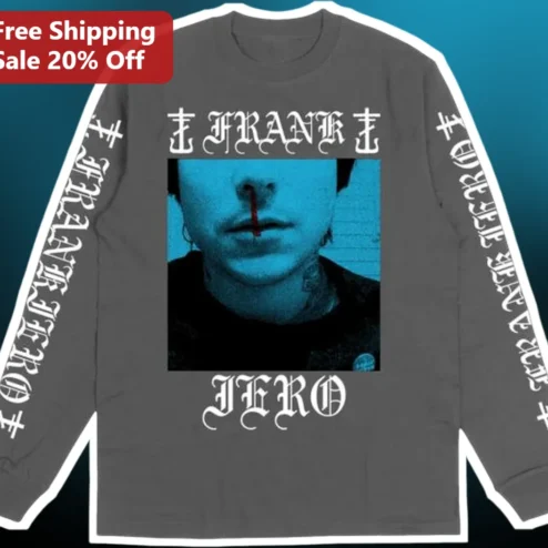 FRANK ZERO Frank Iero My Chemical Romance Long Sleeve Tee