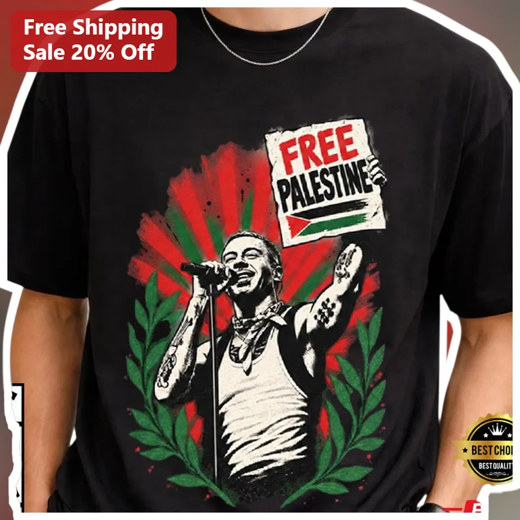 Free Palestine Harry Styles Graphic Tee Pro-Palestine Activist Shirt
