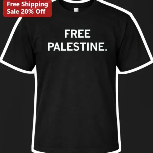 Free Palestine Tee Pro-Palestine Solidarity Graphic T-Shirt for Men Women Political Activism Apparel