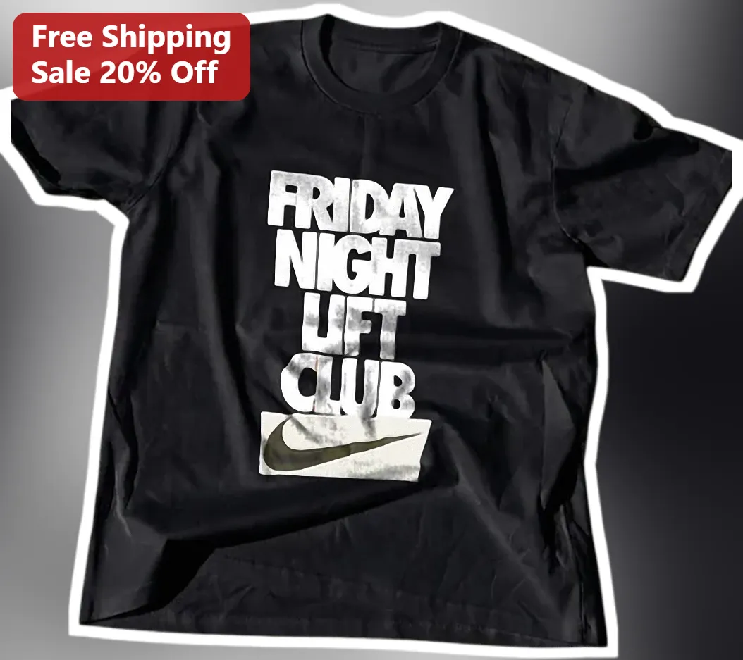 Friday Night Lift Club Graphic Tee for Gym Weightlifting