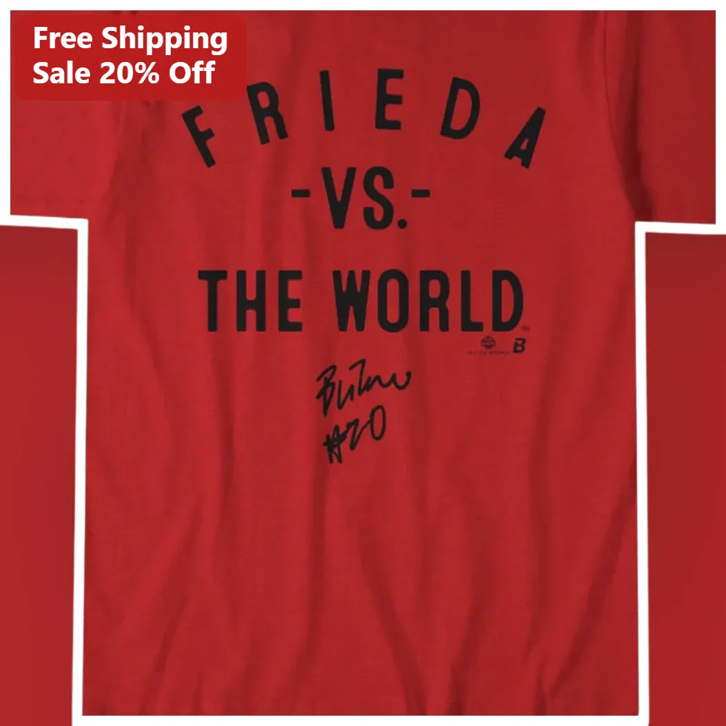 FRIEDA -VS- THE WORLD Tee Frida Kahlo Signature Graphic Shirt for Art Lovers and Feminists