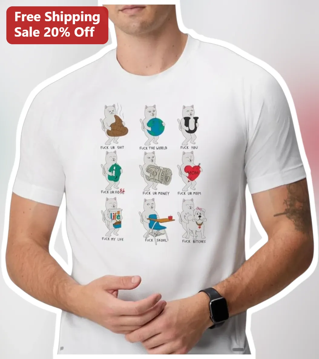 Fuck Ur Shit Happy Cat Meme Graphic Tee