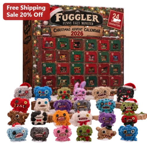 Fuggler Advent Calendar 2026 24 Unique Ugly Cute Monster Plushies Christmas Countdown Gift