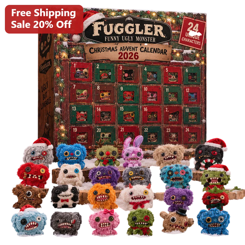 Fuggler Advent Calendar 2026 24 Unique Ugly Cute Monster Plushies Christmas Countdown Gift