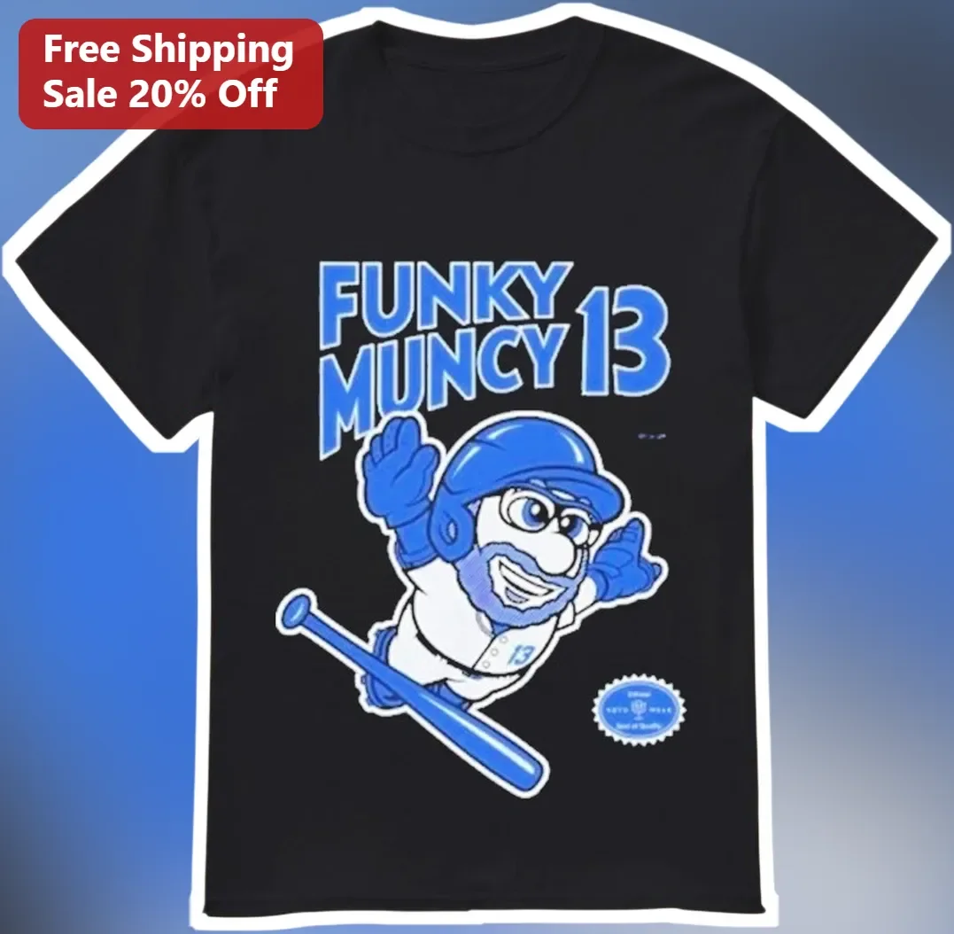 Funky Muncy 13 Max Muncy Los Angeles Dodgers Baseball Fan Graphic Tee