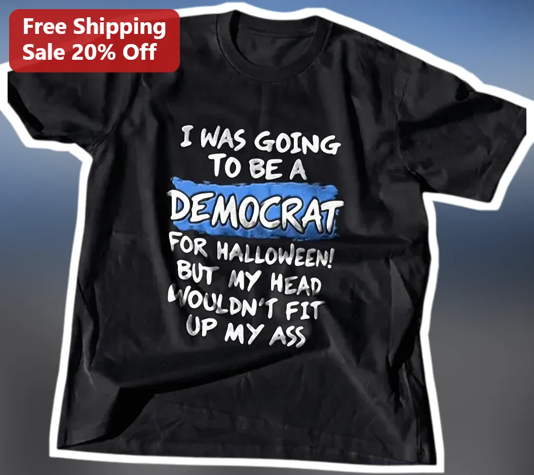 Funny Halloween Democrat Costume Idea Graphic Tee Political Humor Shirt
