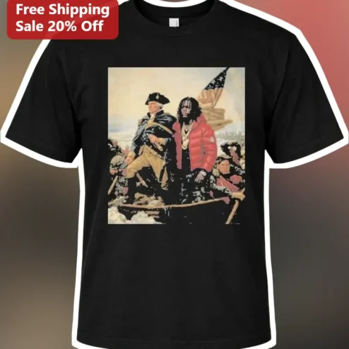 Future Rapper Washington Crossing The Delaware Meme Mashup Graphic Tee