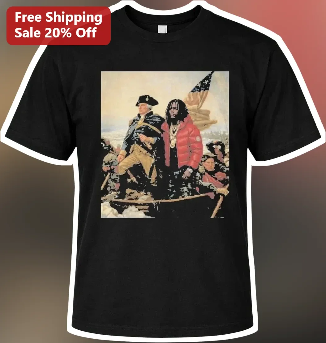Future Rapper Washington Crossing The Delaware Meme Mashup Graphic Tee