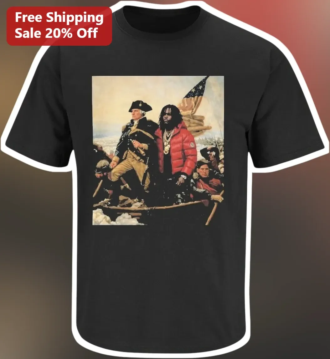 Future Rapper Washington Crossing The Delaware Parody Graphic Tee