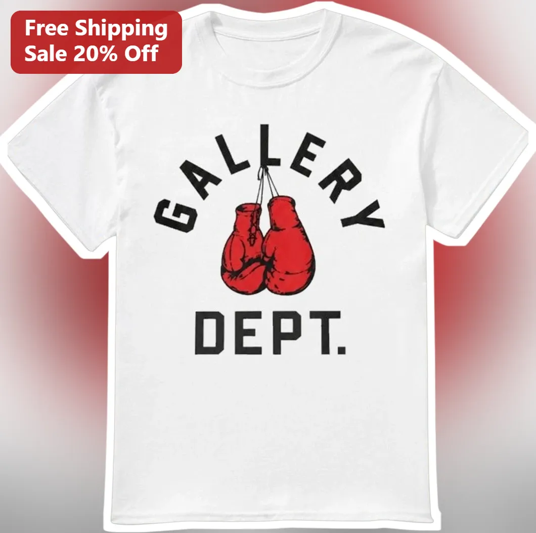 GALLERY DEPT. Vintage Boxing Gloves Graphic Tee Streetwear Shirt