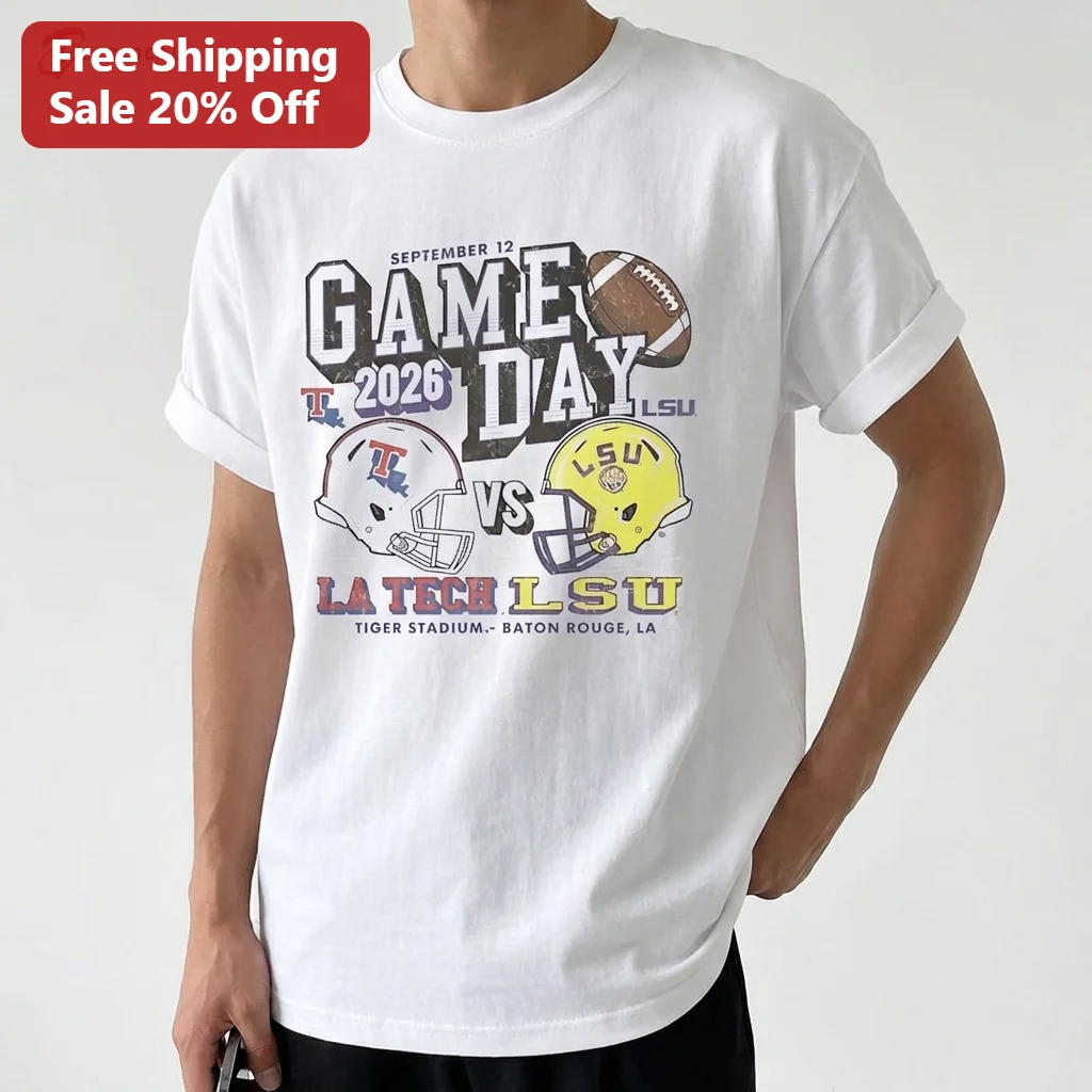 Game Day September 12 2026 LSU vs LA Tech Tiger Stadium Baton Rouge Tee, College Football Sports Fan Apparel