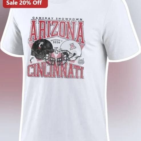 Gameday Showdown Arizona Vs Cincinnati Vintage Collegiate Football Tee