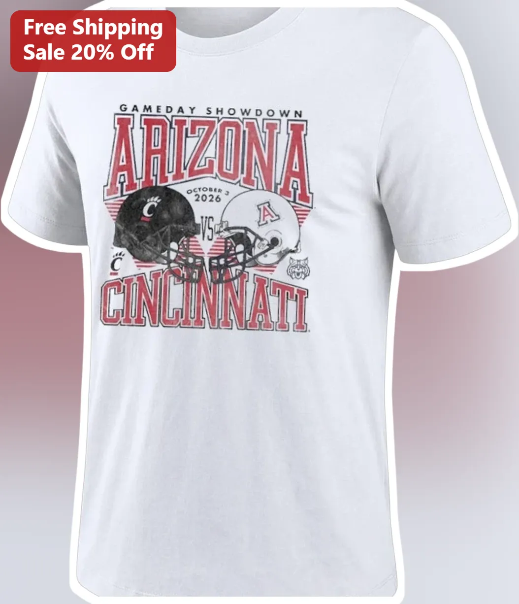 Gameday Showdown Arizona Vs Cincinnati Vintage Collegiate Football Tee