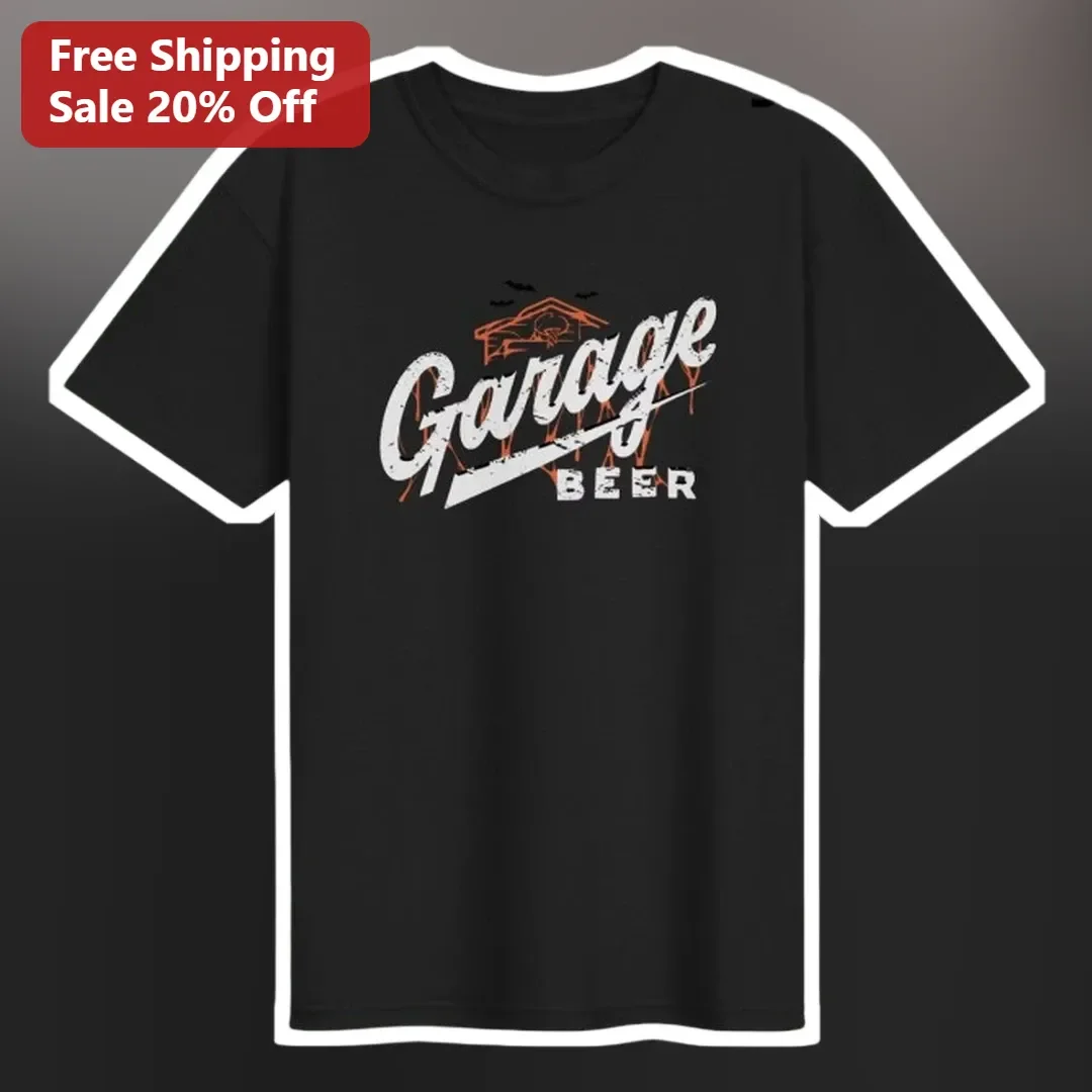 Garage Beer Vintage Graphic Tee for Men Homebrewers DIY Mechanics