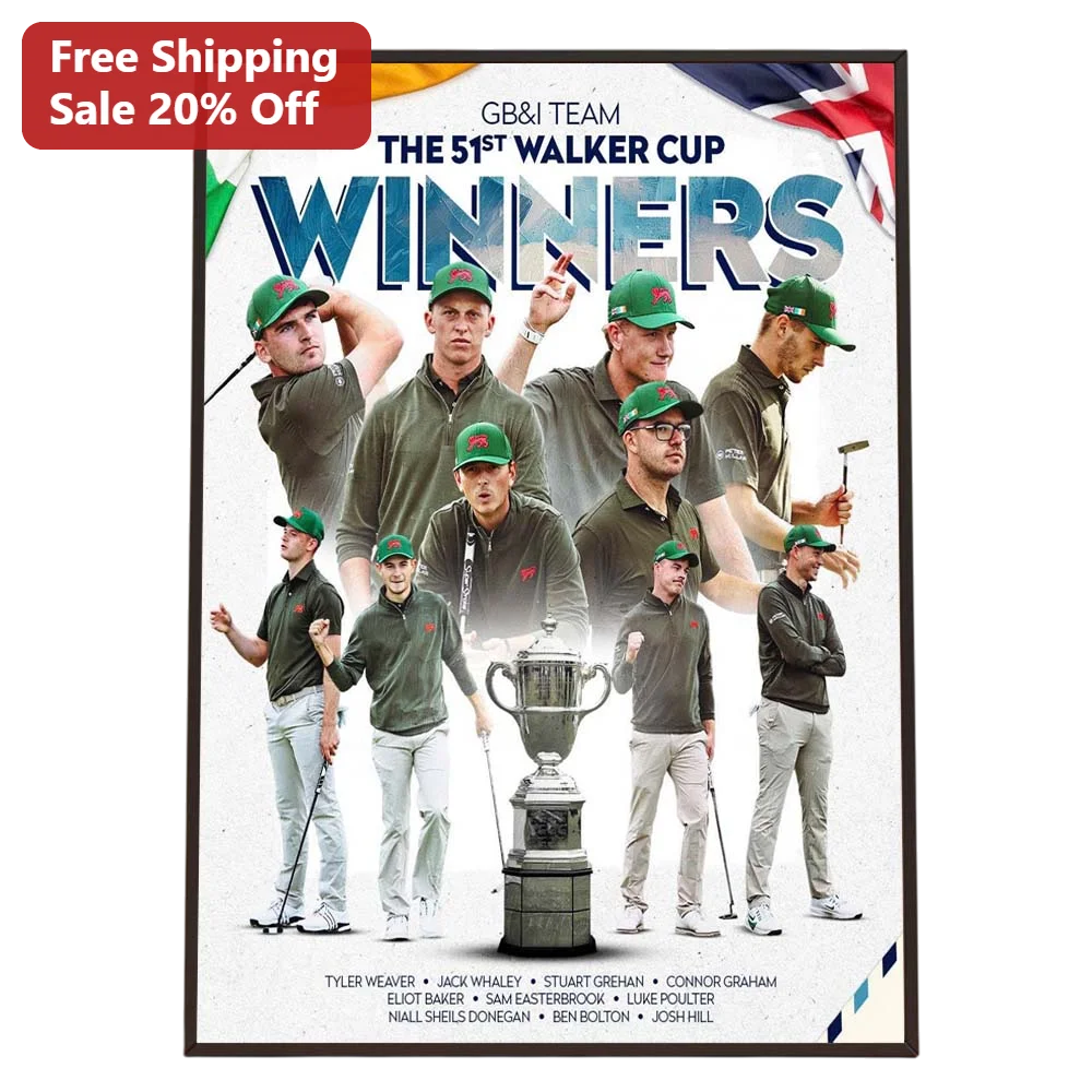 GB&I Team The 51st Walker Cup Winners Poster