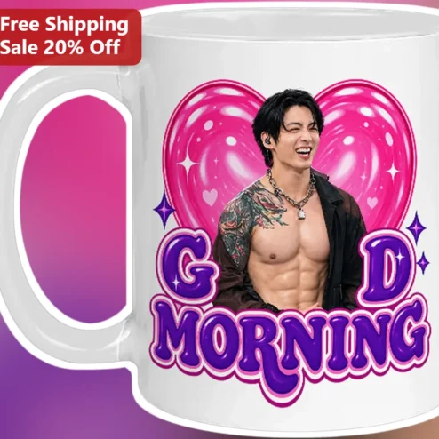 GD Morning Mug G-Dragon Kpop Fan Art Ceramic Coffee Cup Gift for VIPs