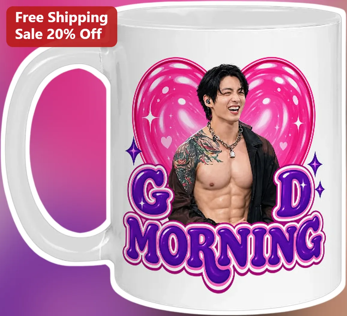 GD Morning Mug G-Dragon Kpop Fan Art Ceramic Coffee Cup Gift for VIPs