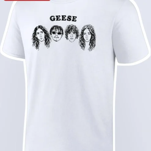 Geese Band Tee Indie Rock Sketch Art Shirt Unisex Cotton Merch
