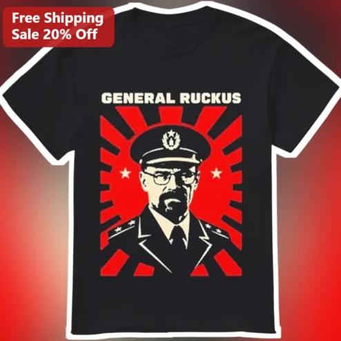 General Ruckus Walter White Tee Breaking Bad Heisenberg Military General Propaganda Style Graphic Shirt