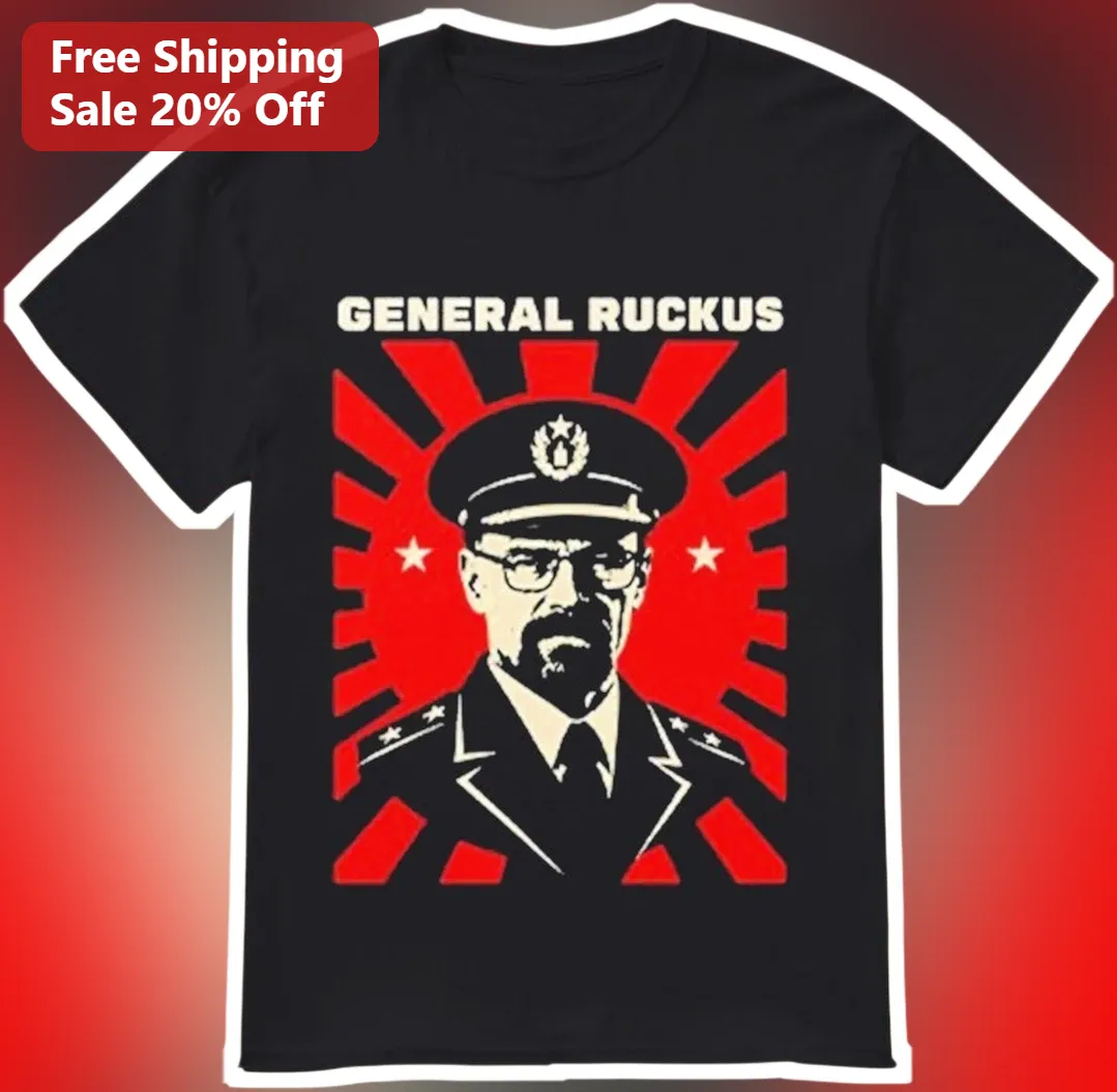General Ruckus Walter White Tee Breaking Bad Heisenberg Military General Propaganda Style Graphic Shirt