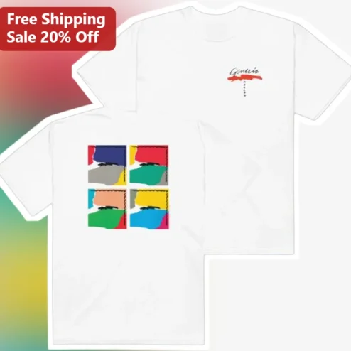 Genesis Band Merch Retro Pop Art Graphic Tee Vintage Rock Music Gift