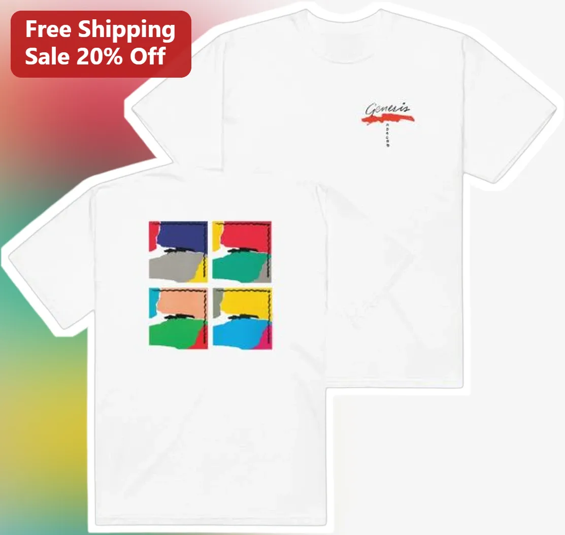 Genesis Band Merch Retro Pop Art Graphic Tee Vintage Rock Music Gift