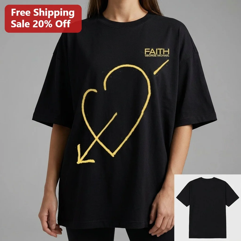 George Michael Faith Tee Retro 80s Pop Icon Music Gift Shirt