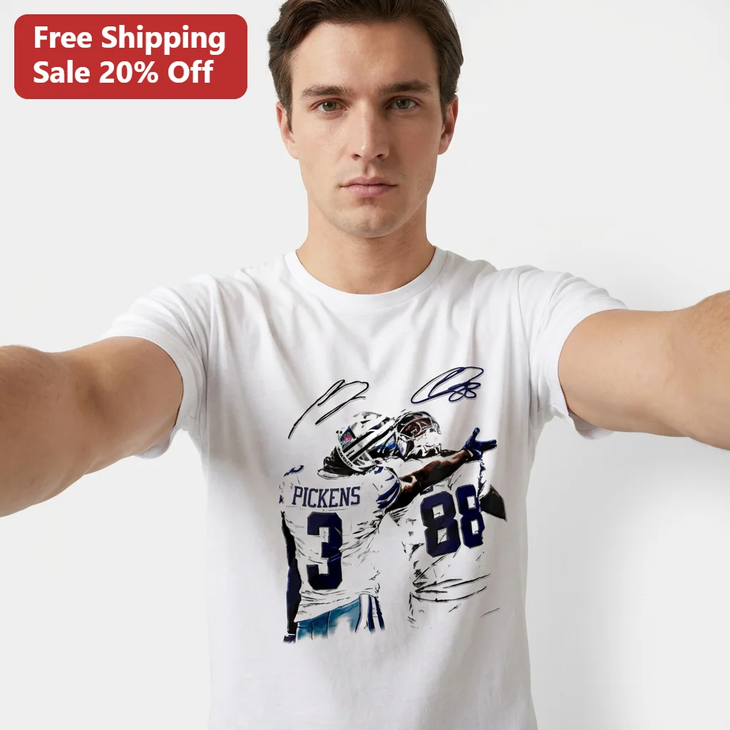 George Pickens 3 88 Signature Graphic Tee Football Fan Sports Apparel Shirt