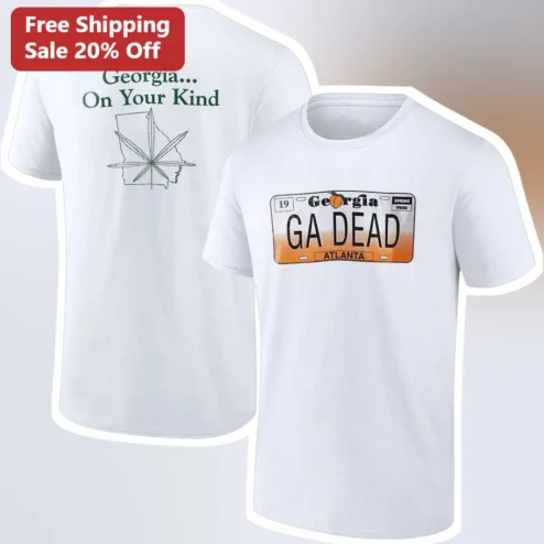 Georgia On Your Kind GA Dead Tee Georgia State Pride Graphic T-Shirt