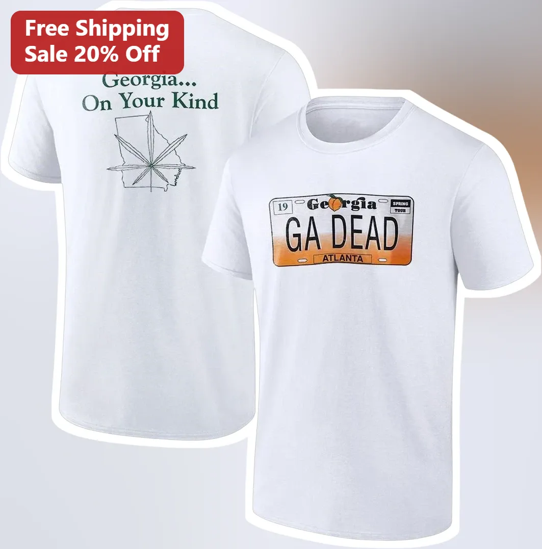 Georgia On Your Kind GA Dead Tee Georgia State Pride Graphic T-Shirt