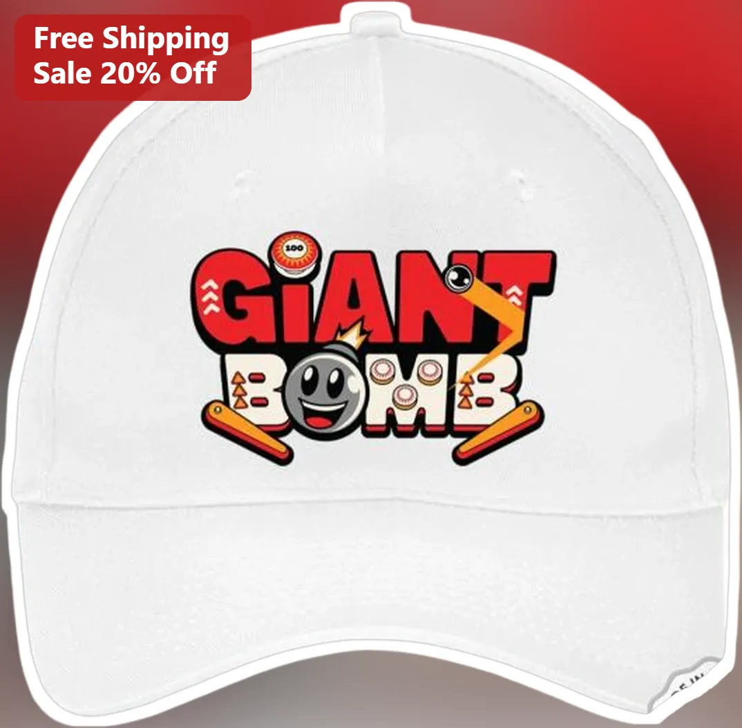 Giant Bomb Cap Cartoon Video Game Logo Hat Funny Gaming Merch Dad Hat