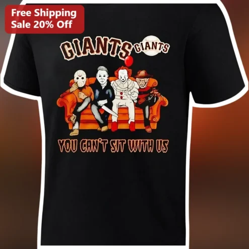 Giants You Can't Sit With Us Horror Villains Tee