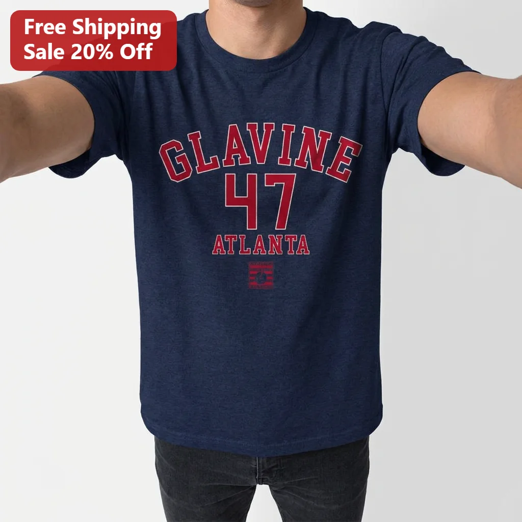 Glavine 47 Atlanta Tee, Tom Glavine Atlanta Braves Baseball Legend Vintage Sports Gift for Fans