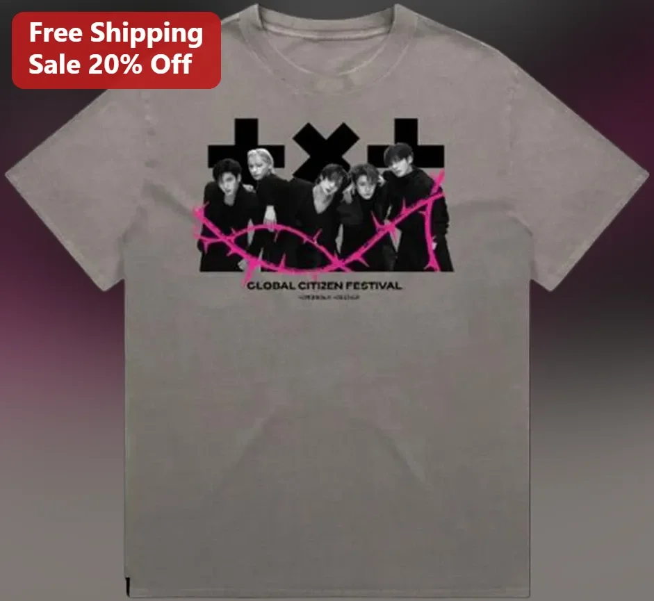 Global Citizen Festival TXT K-Pop Merch Graphic Tee