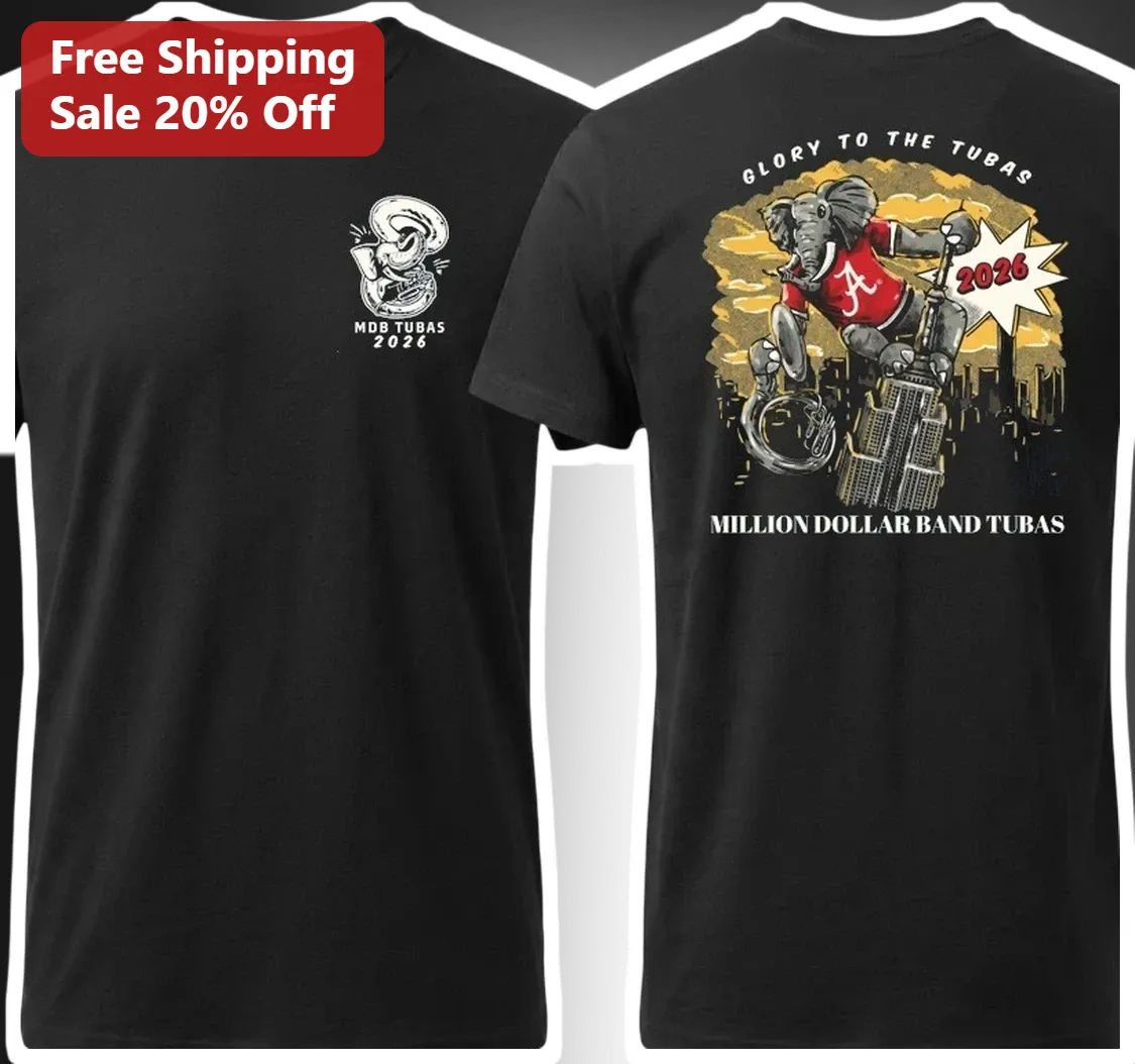 Glory to the Tubas Million Dollar Band Tee Marching Band Tuba Player Gift