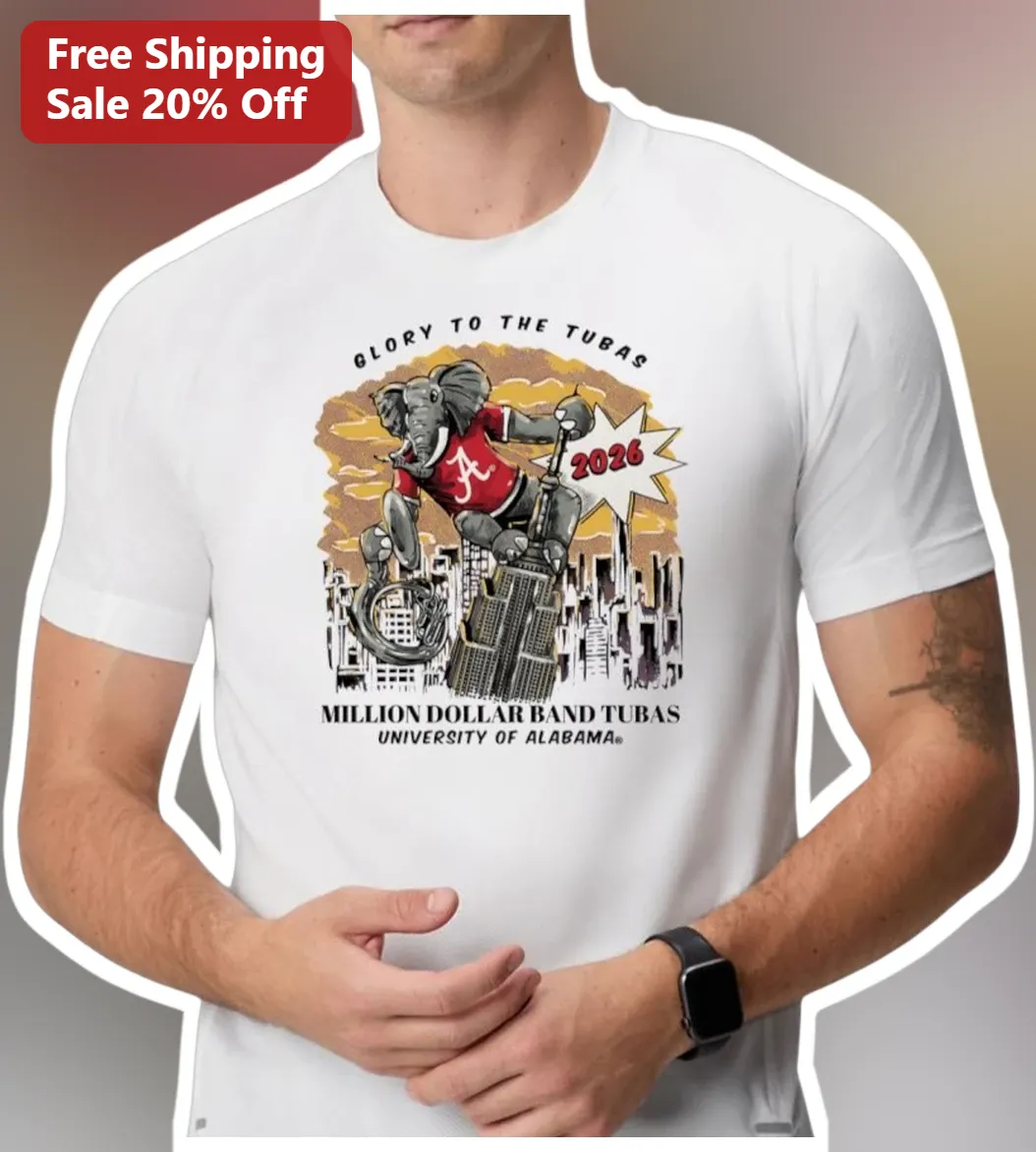 Glory to the Tubas Million Dollar Band University of Alabama Tuba Player Graphic Tee