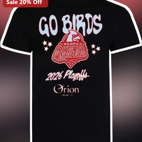Go Birds Memphis Redbirds 2026 Playoffs Tee Minor League Baseball Fan Shirt