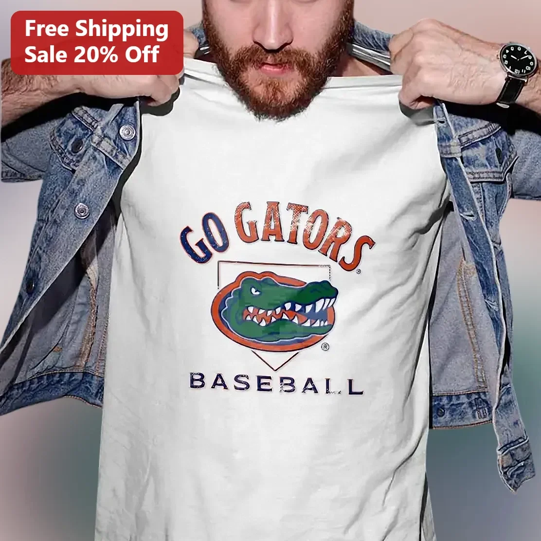 Go Gators Baseball Tee Florida Gators Fan Vintage Collegiate Shirt