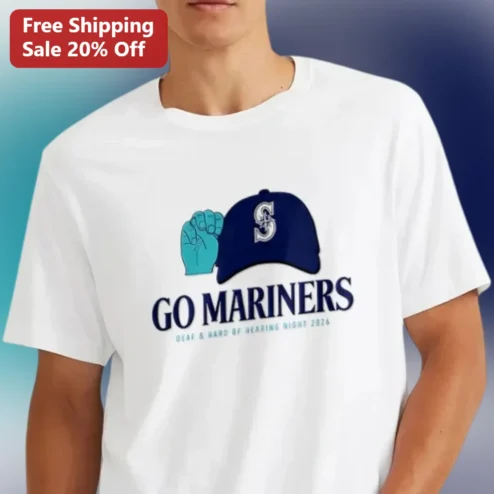 Go Mariners Deaf Hard of Hearing Night 2026 Tee Seattle Baseball Fan Gift