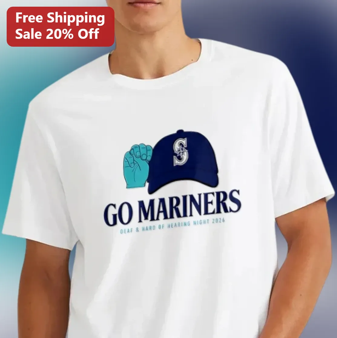 Go Mariners Deaf Hard of Hearing Night 2026 Tee Seattle Baseball Fan Gift