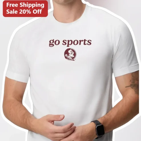 Go Sports Tee Florida State Seminoles Fan Graphic Shirt Game Day Apparel