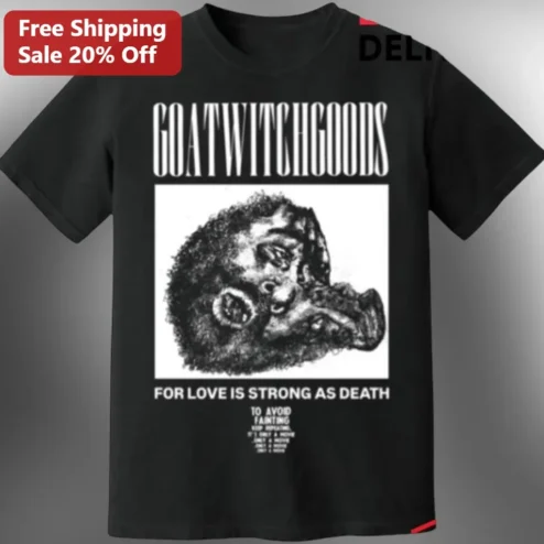 Goatwitchgoods For Love Is Strong As Death Gothic Grunge Tee