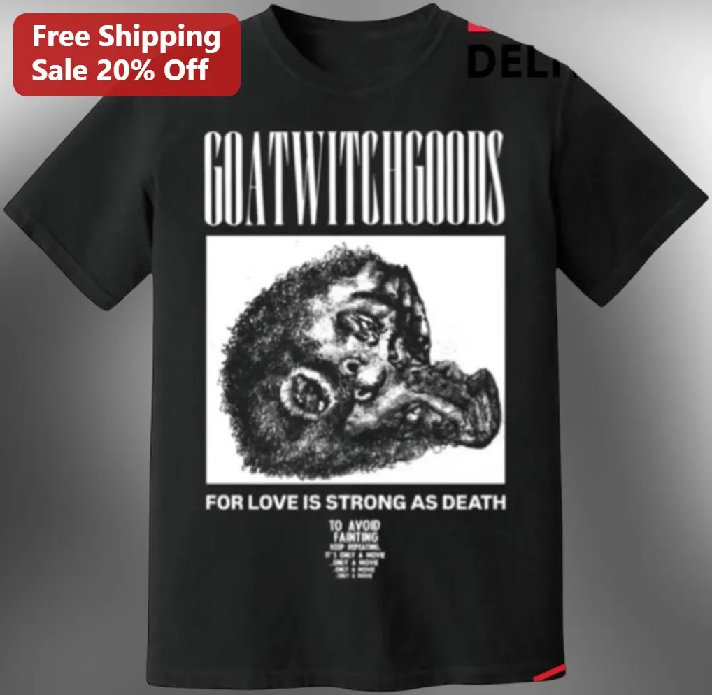 Goatwitchgoods For Love Is Strong As Death Gothic Grunge Tee