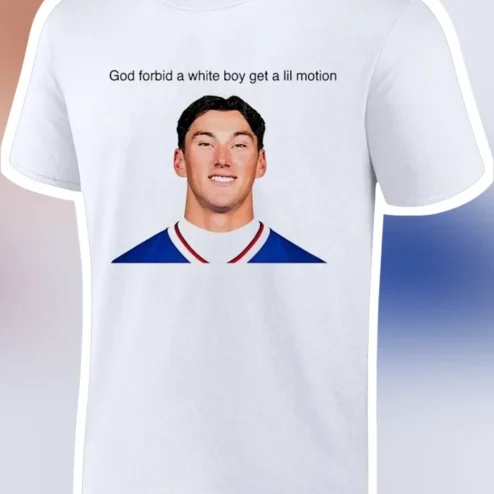 God Forbid A White Boy Get A Lil Motion Shane Pinto Ottawa Senators NHL Hockey Fan Graphic Tee