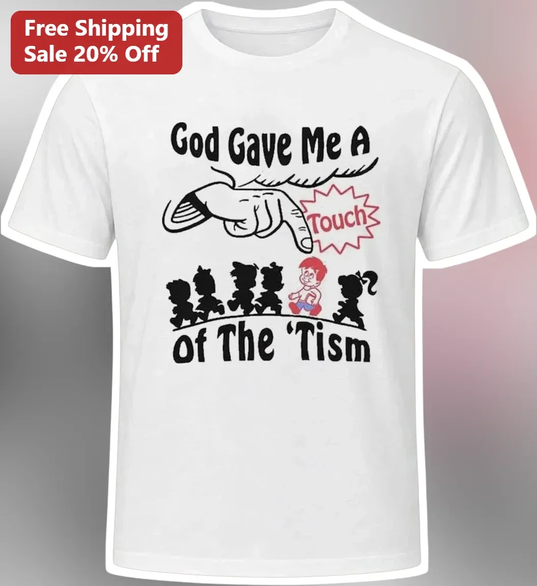 God Gave Me A Touch Of The 'Tism Tee Dennis The Menace Cartoon Graphic Shirt
