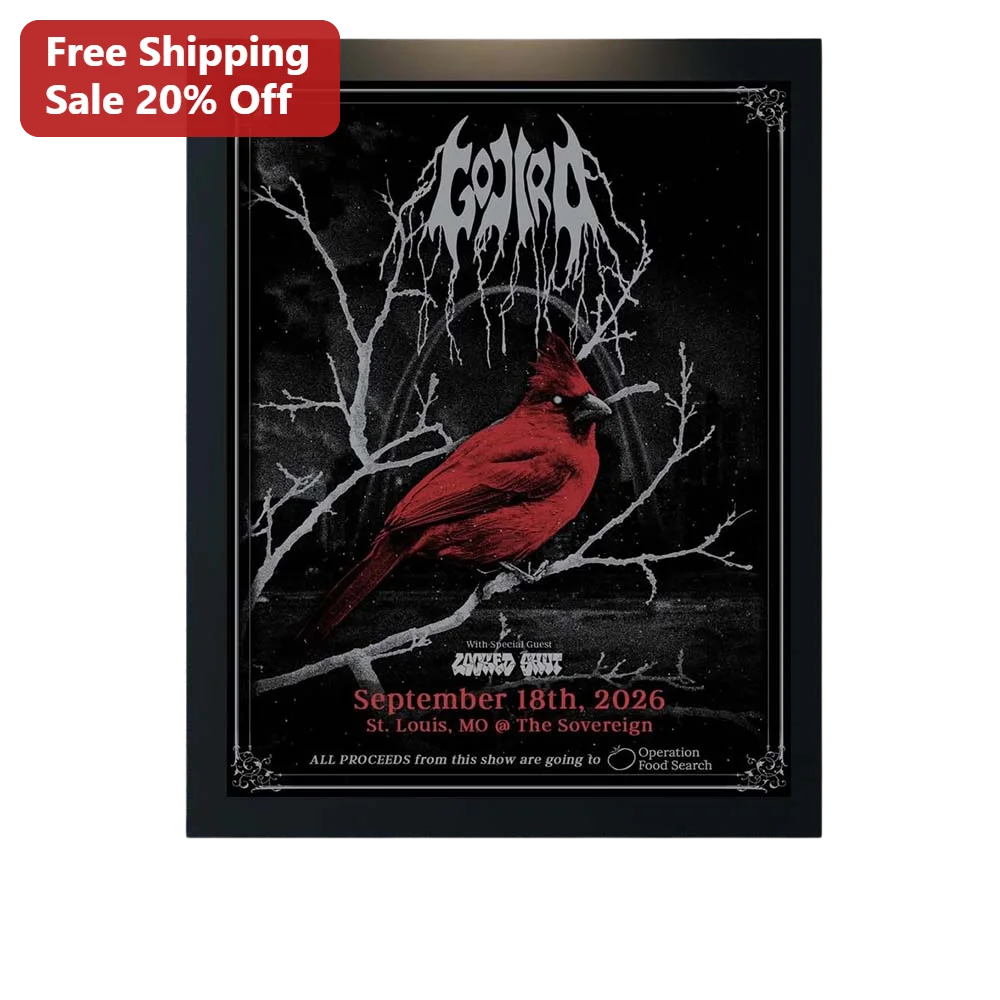 Godir With Special Guest Zombd Out Poster Gothic Metal Band Concert Art Print