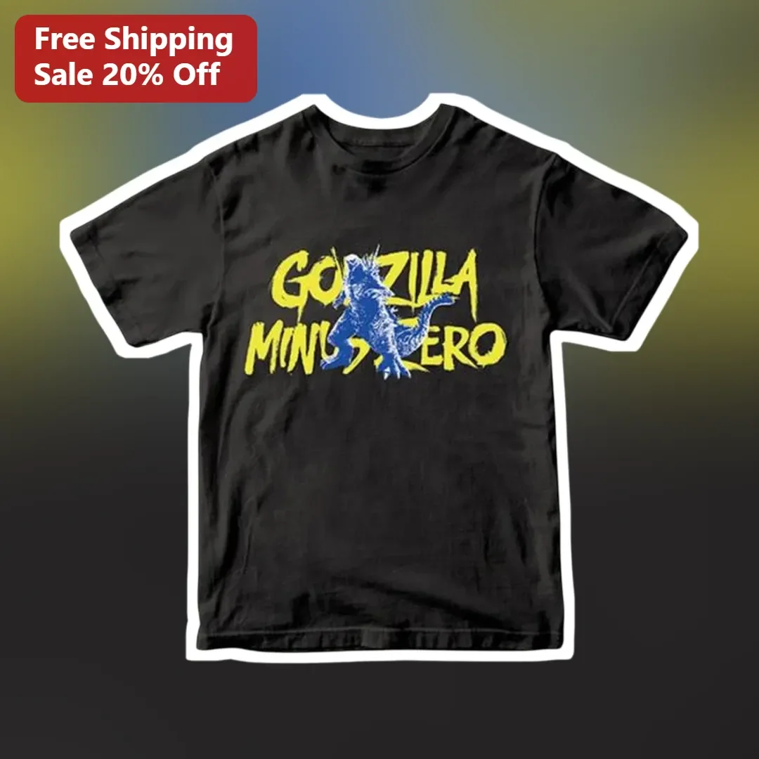Godzilla Minus Zero Vintage Distressed Graphic Tee Kaiju Movie Fan Gift