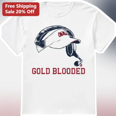 Gold Blooded Ole Miss Rebels Vintage Coach Graphic Tee