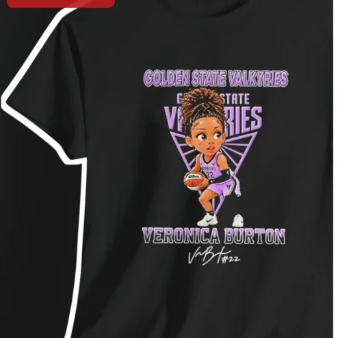 Golden State Valkyries WNBA Fan Art Graphic Tee Cute Basketball Player Shirt